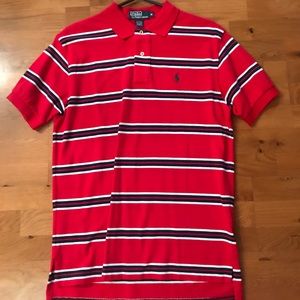 Striped Short Sleeve Polo